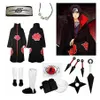 Anime Naruto Uchiha Itachi Cosplay traje completo Set3258