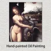 Tela religiosa art leonardo da vinci leda 1508 ravvicinata di pittura a mano ad olio fatto decorazioni da soggiorno classico