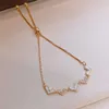 Link Chain Zircons Adjustable Bracelet Bangle For Women Captivate Bar Slider Brilliant CZ Gold Color Loving Heart Jewelry Pulseir2799