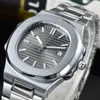 Patex Phiaapxx Nautilus Series Relógio masculino para homens de negócios casual moda versátil aço inoxidável relógios mecânicos super luminosos reloj hombre