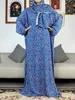 Abbigliamento etnico Neswest musulmano Rayon Abaya per le donne Preghiera del Ramadan Dubai Turchia Medio Oriente Femme Robe Abito africano allentato floreale Turbante comune 230720