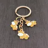 Cute Animal Keychain for Women Enamel Cow Key Chain Bag Pendant Holder Gift Fashion Jewelry Accessory