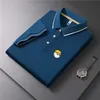 Polo da uomo Polo da golf Quickdry Polo da lavoro traspirante Estate Maglietta a maniche corte di alta qualità Malbon Wear Tshirt 230720