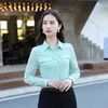 Frauen Blusen 2023 Frau Sommer Büro Damen Arbeiten Tragen Weibliche Tops Kleidung OL Formale Uniform Designs Business Shirts Für frauen