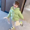 Down Coat Girls Fall Winter Green Thermal Hoodie Clothing For Kids Clothes Baby Wear Blus Sportwear Fashion Outerwear 8 9