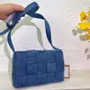 bolso bandolera azul mujer