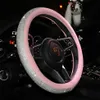 Full diamond steering wheel cover car diamond-studded steering wheel cover new grip cover personality unisex steering 03248D