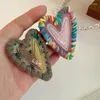 Haar Clips Onregelmatige Liefde Hart Ster Wol Azijnzuur Haarspeld Voor Vrouwen Kinderen Leuke Zoete Pony Clip Unieke Barrette 2023 INS