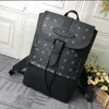 High Quality Designer Bag Mens Large Capacity Portable Backpack Leather Printed Bag Fashion Magnetic Buckle Handbag Multi-function wallet Card Bag #45913