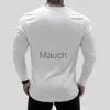 T-shirts pour hommes Gymnases d'été pour hommes Workout Fitness Tshirt Bodybuilding Slim Shirts imprimés Un coton à manches longues Tee Tops cloing J230721