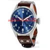 Top Quality Luxury Wristwatch Big Pilot Midnight Blue Dial Automatic Men's Watch 46MM Mens Watch Watches281V