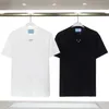サマープラ服デセンジャーメンTシャツトライアングルコントラストデジタル印刷短袖Tシャツブラックホワイトサイズ