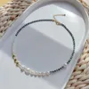 Choker 2023 Fashion Natural Pearl Necklace Hematite Beaded Necklaces Star Jewelry For Women Jewellery Gift Accessories