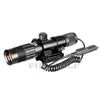 FIRE WOLF Tactical Optics Hunting Green Laser Flashlight Designator Night Vision with Remote Switch & RifleScope Ring