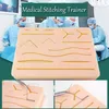 Kit de formation sur les sutures cutanées Kit de formation sur les sutures Pad Accessoires de traumatologie pour la pratique et l'utilisation1249W