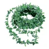 Декоративные цветы искусственная зелень гирлянда зеленые листья смоделированные виноградные лозы для свадебной вечеринки Двойной крытые растения (