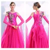Stage Wear Purple Fairy Long Women Ballroom Dance Dresses Fringe Foxtort Costumi Rumba Ball Gown Waltz Dress Prom