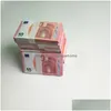 Другие праздничные поставки вечеринки 5pack Fake Money Banknote 5 10 50 50 100 долларов США в долларах евро Реалистичные игрушечные бары Подтверждение валюта евро f dhlqb