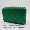 Kvällspåsar stor kristallkopplingsväska och för kvinnors plånböcker handväska smaragdgrön marinblå 230720
