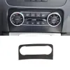 Carbon Fiber Color Center Console Air Conditioning Outlet CD Frame Decoration Sticker Trim For Mercedes Benz GLK X204 2013-15226k