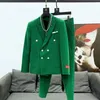 Ternos masculinos blazers conjuntos de moda pista luxo design europeu festa estilo roupas