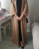 Этническая одежда мусульманская кимоно открыто abaya Женщины твердое эйд Рамадан Молитвенный платье Дубай Ислам Скромный хиджаб Саудовская Аравия Кардиган Кафтана наряды халат 230721