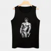 Débardeurs pour hommes Vintage Tom Of Finland Sketch (Blanc) Top Hommes Sans Manches Tee Été Gilet Chemise Homme