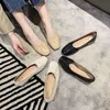 Jurk Schoenen 2023 PU Leer Ondiepe Loafers Vrouwen Ballet Flats Casual Zachte Rubberen Zool Lage Hak Bootschoenen Slip op Mocassin Werkschoenen L230721