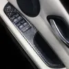 BMW 3 시리즈 용 E90 E92 2005-2012 탄소 섬유 자동차 액세서리 창 제어판 프레임 스위치 커버 스티커 트림 인테리어 258R