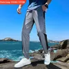 Męskie spodnie Summer Thin Tall Men Joggers Sport Casual Airconditioner 113 cm 117 cm Loss Lose Sweat Track Harem Męskie spodnie 230720