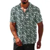Мужские повседневные рубашки модная гавайская рубашка пляж пляж пуговица с коротким рукавом цветочный принт Найдите свою идеальную посадку!