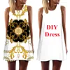 Basic Casual Dresses Customized 3D Printed Tunic Tank Dress Summer Women's Sleeveless Mini A-Line Dresses Casual Personality DIY Party Beach Sundress 230720