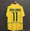 Maglie da calcio brasil camicie retrò carlos romario ronaldo ronaldinho 2004 camisa de futebol Brasile rivaldo Adriano 1957 2013 All Black