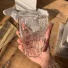 Wijnglazen 10oz Glas Waterbeker Twist Fold Huishoudelijk Vruchtensap Thee Heerlijk Bier Ins Stijl Koreaanse Melk Koffiemok