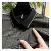 Men's Polos Luxury Summer Dress Highend Lapel Polo Shirt Fashion Seamless Craft Striped Plaid Tshirt Korean Shortsleeved M4XL 230720