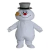 Frosty Snowman Mascot Trajes Tema animado Natal boneco de neve Cospaly Mascote dos desenhos animados Personagem adulto Festa de carnaval de Halloween Co306O