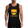 Herrtankstoppar grindr - o meter bort topp anime t -shirts västar för män gymkläder