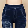 Women's Leggings Sexy Women Jean Skinny Jeggings Pants high waist leggings female print ankle-length Slim Legging Fitness Plus Size 230720