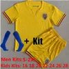 Xxxl 4xl 2023 Rumunia Home Soccer Jerseys Alexandru Cicaldau Ianis Hagi Dennis Marin Retro Football Shirts Marin Stanciu Olaru Men Kits Sock Pełne zestawy 666