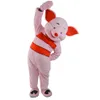 Traje de boneca mascote Piglet Pig Mascote Traje Amigo Festa Fantasia Vestido de festa de aniversário de Halloween Roupa de tamanho adulto Mascote traje354d