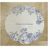 Umbrellas Thank You Paper Umbrella Mr Mrs Just Married White Bridesmaid Bridal Parasol Drop Delivery Home Garden Household Sundries Dhnn6