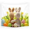 Carpets Colored Easter Egg Print Home Decoration Wall Hanging Tapestry Fabric Carpet Bedroom Wall Hanging Tapestry R230720