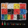 2120pcs Tube Ends Virole Bornes Assortiment Sertisseuse Hexagone Sertissage Outil Kit324E