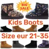 Avustralya Klasik Kids Mini Botlar Kızlar Ultra Uggi Ayakkabı Ekose Kar Boot Baby Toddler Uggitys Spor Sapırılar Mektup Sequin Çocuklar Kış Sıcak Ayakkabı CH O8PU#