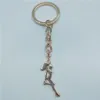 Keychains Trendy Pole Dancer Key Chains Strip Gift för Bachelorette Party Women Keyring Figure Jewellery213J