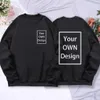 Hoodies voor heren Sweatshirts Je EIGEN ontwerp Merkfoto Aangepaste herensweatshirts Stuur foto-aanpassing DIY Capuchon Herfst Winter Sportkleding Dames 230720