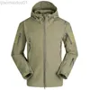 Herrenjacken Taktische Jacke Männer Outdoor Military Camouflage Wasserdichte Soft Shell Jacken Herren Winter Warme Fleece Flug Mäntel Jagd Kleidung L230721