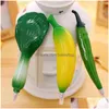 Ballpoint Pens Cartoon Fruit Pen With Magnet Creative Stationery Office Supplies And Vegetable Shape Drop Delivery School Business I Dhvra