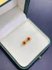Boucles d'oreilles 2023 cadeau exquis rubis naturel pour les femmes bijoux fins 3x3mm taille rouge pierre précieuse réel 925 argent usure quotidienne