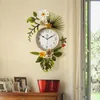 Orologi da parete Orologio da esterno per ufficio Cucina Fiore Soggiorno in metallo Digital Modern Reloj De Pared Farmhouse Decor YY50WC